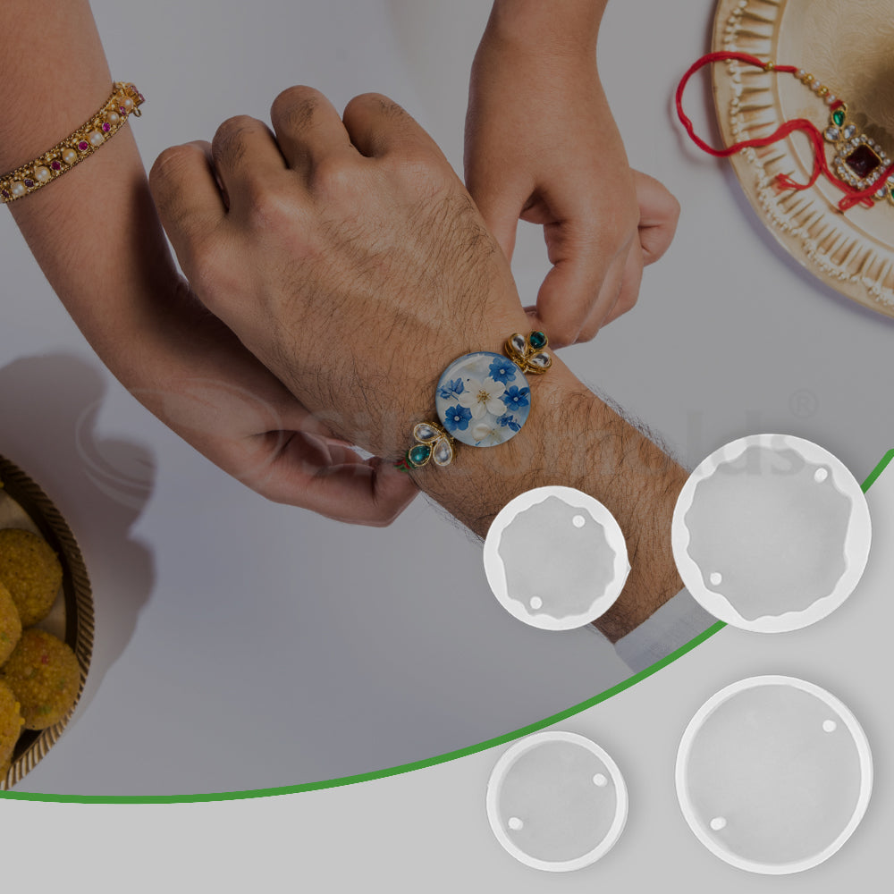 SILICOMOLDSRAKHI SET OF 4 & JEWELERYMOLD-URP-292-RM